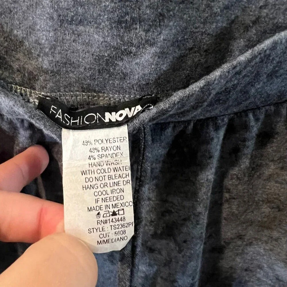 Fashion Nova Knit Tie Dye Skirt Size Medium Drawstring Pockets Comfy Stretch - Picture 5 of 5